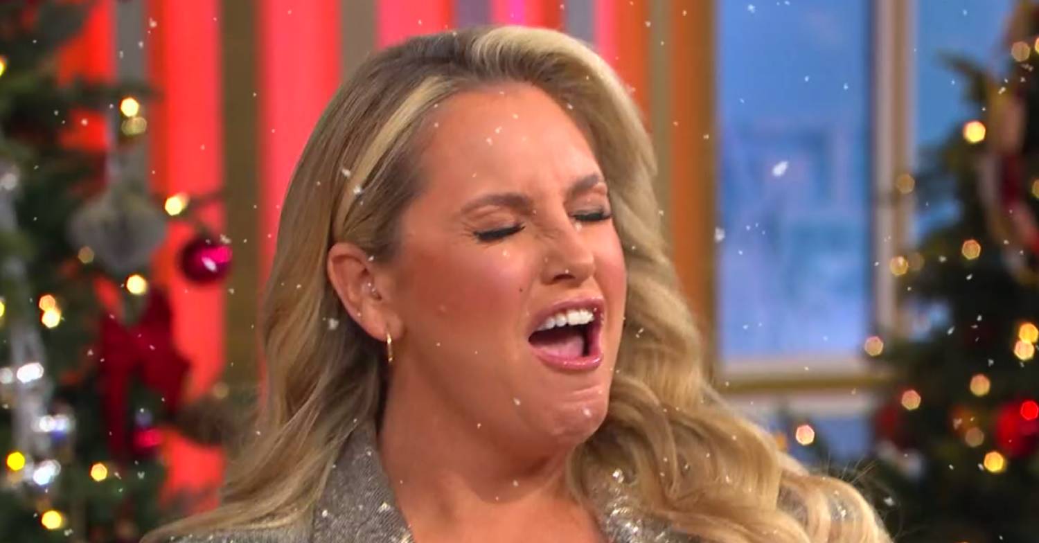 Josie Gibson pulls a face