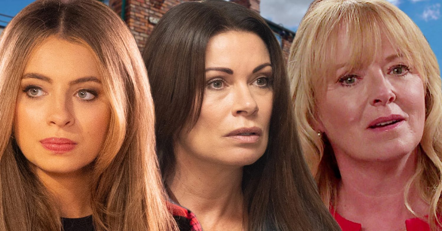Coronation Street's Daisy, Carla, Jenny, the background of the Rovers
