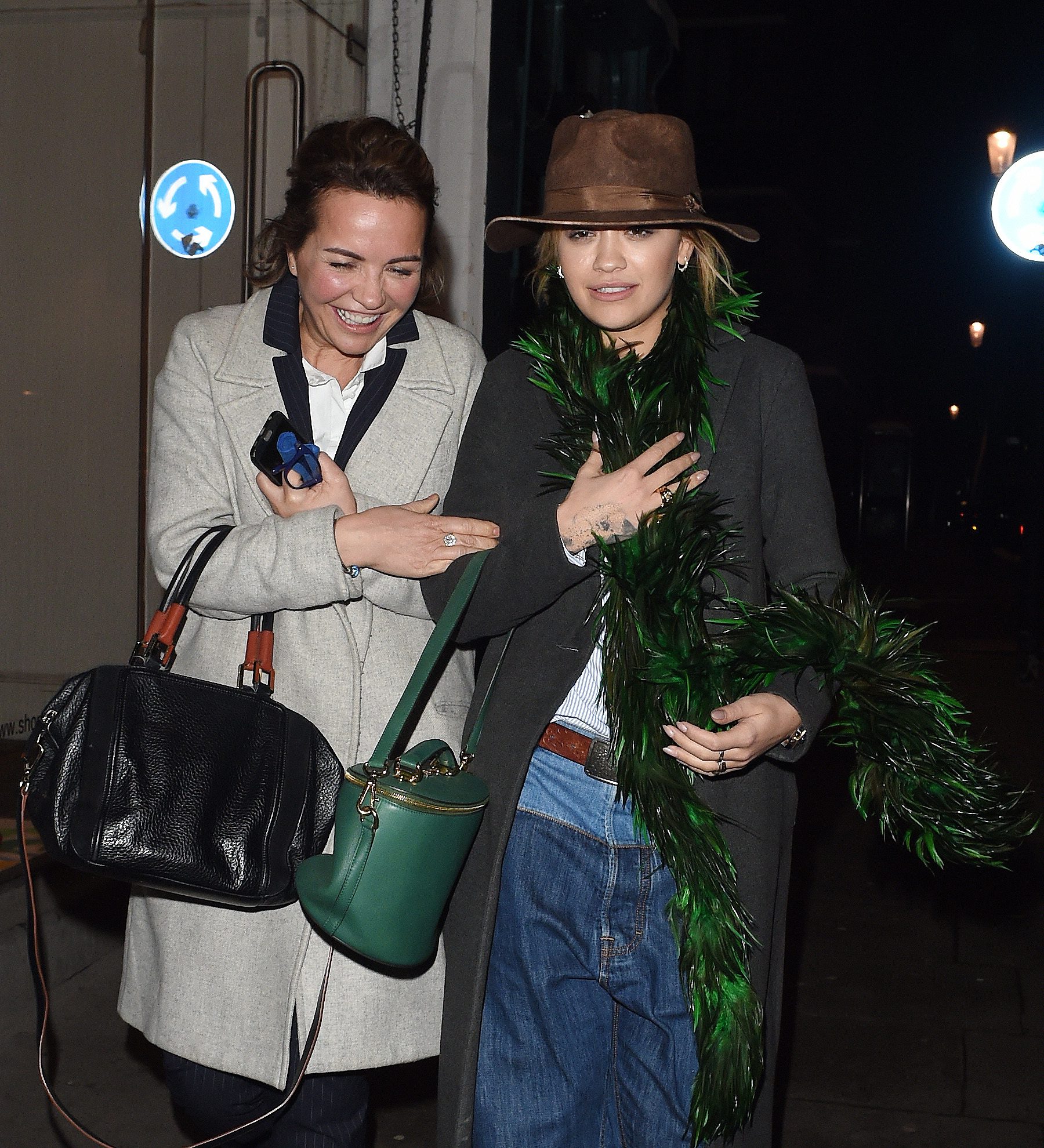 Rita Ora photographed with her mum