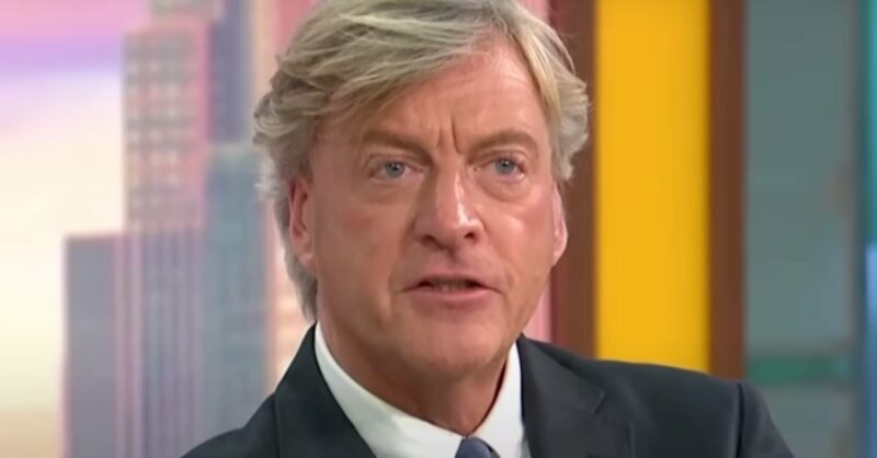 Richard Madeley looks upwards