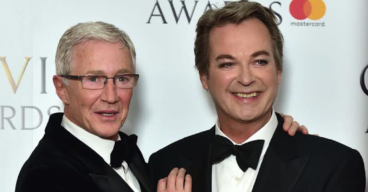 Paul O'Grady and Julian Clary smiling