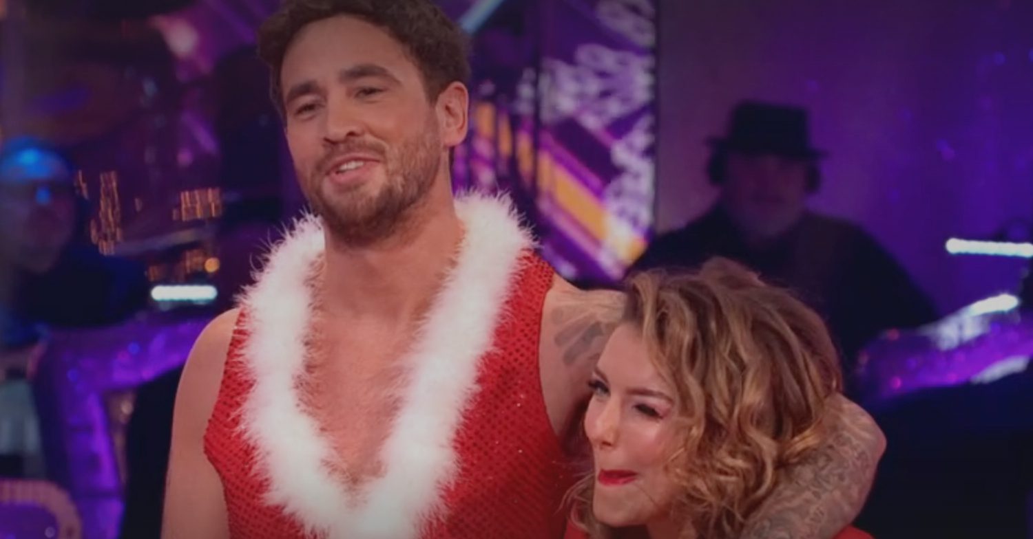 Danny Cipriano and Jowita Przystał await the judges comments
