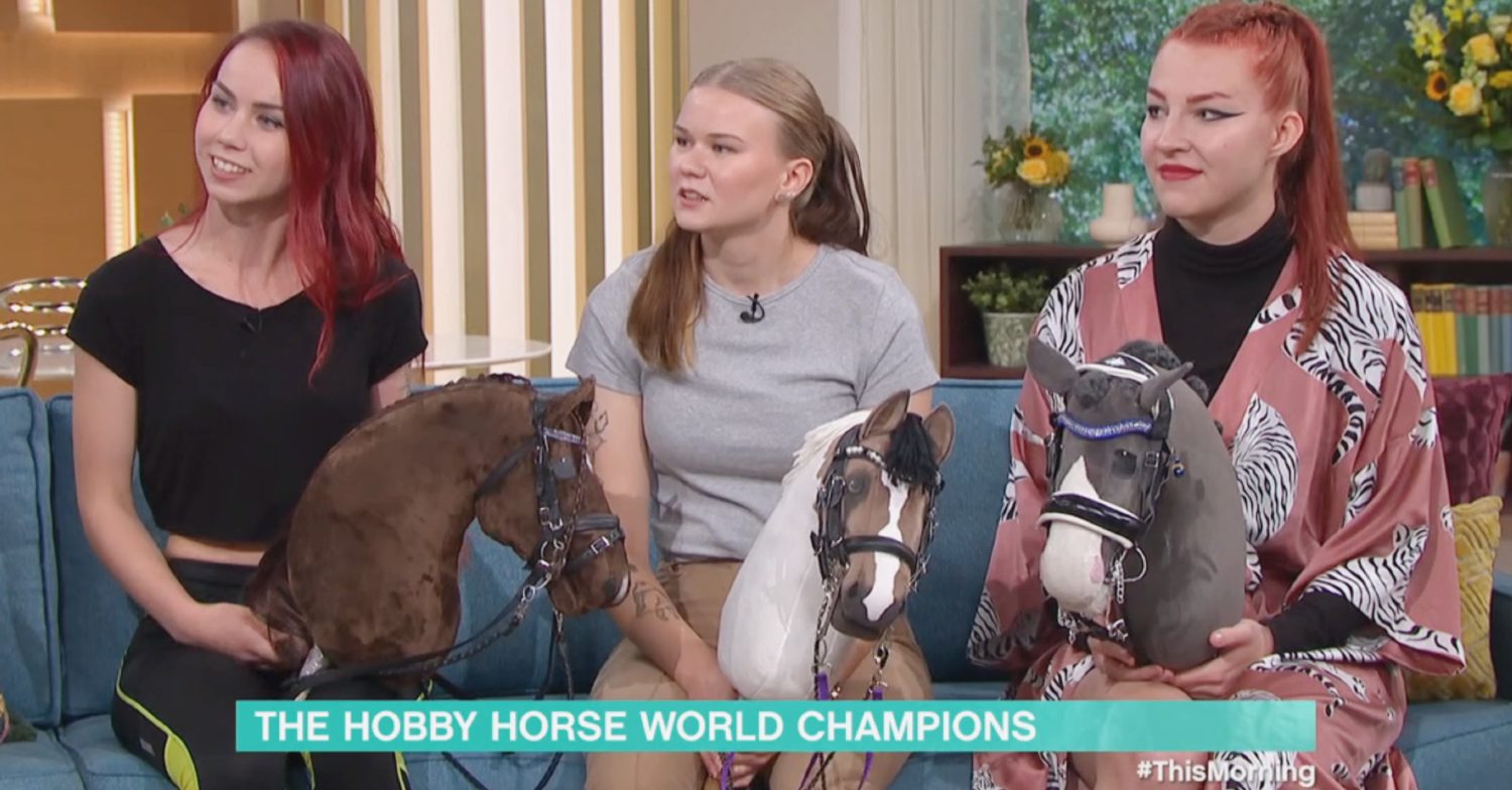 This Morning aired a segment about Hobby Horsing