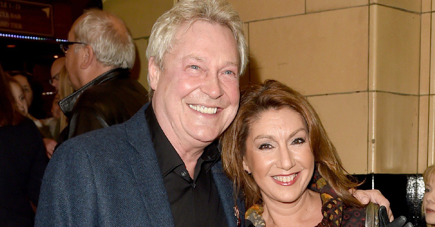 Jane McDonald and her partner Eddie smiling