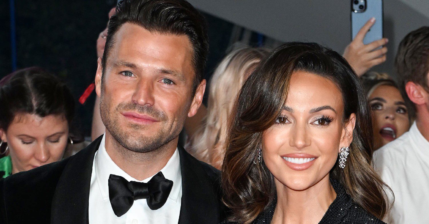 Mark Wright and Michelle Keegan smiling