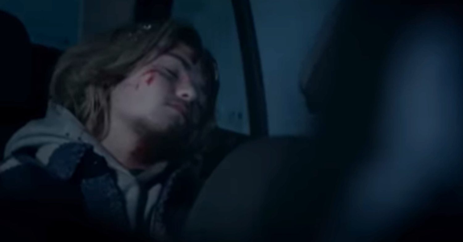 Emmerdale's Heath is injured in the car