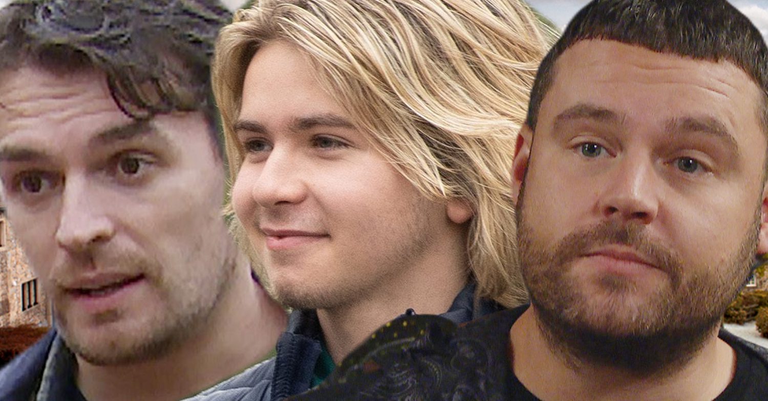 Emmerdale's Mack, Heath, Aaron, the background of the Dales