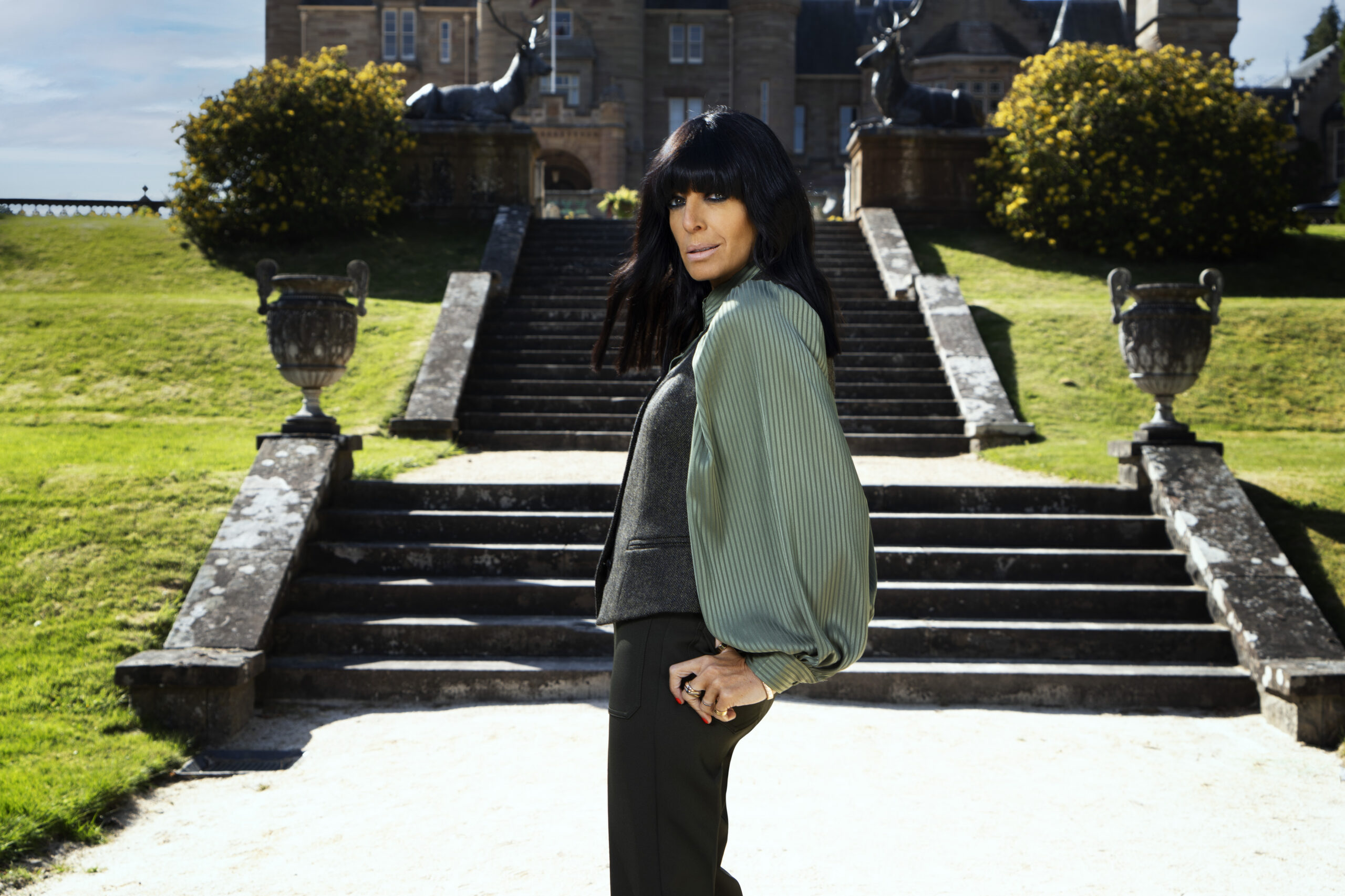 Claudia Winkleman at Andross Castle