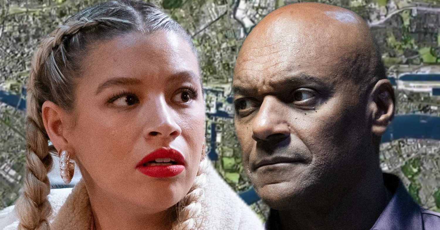 EastEnders' Anna, George, the background of the Thames