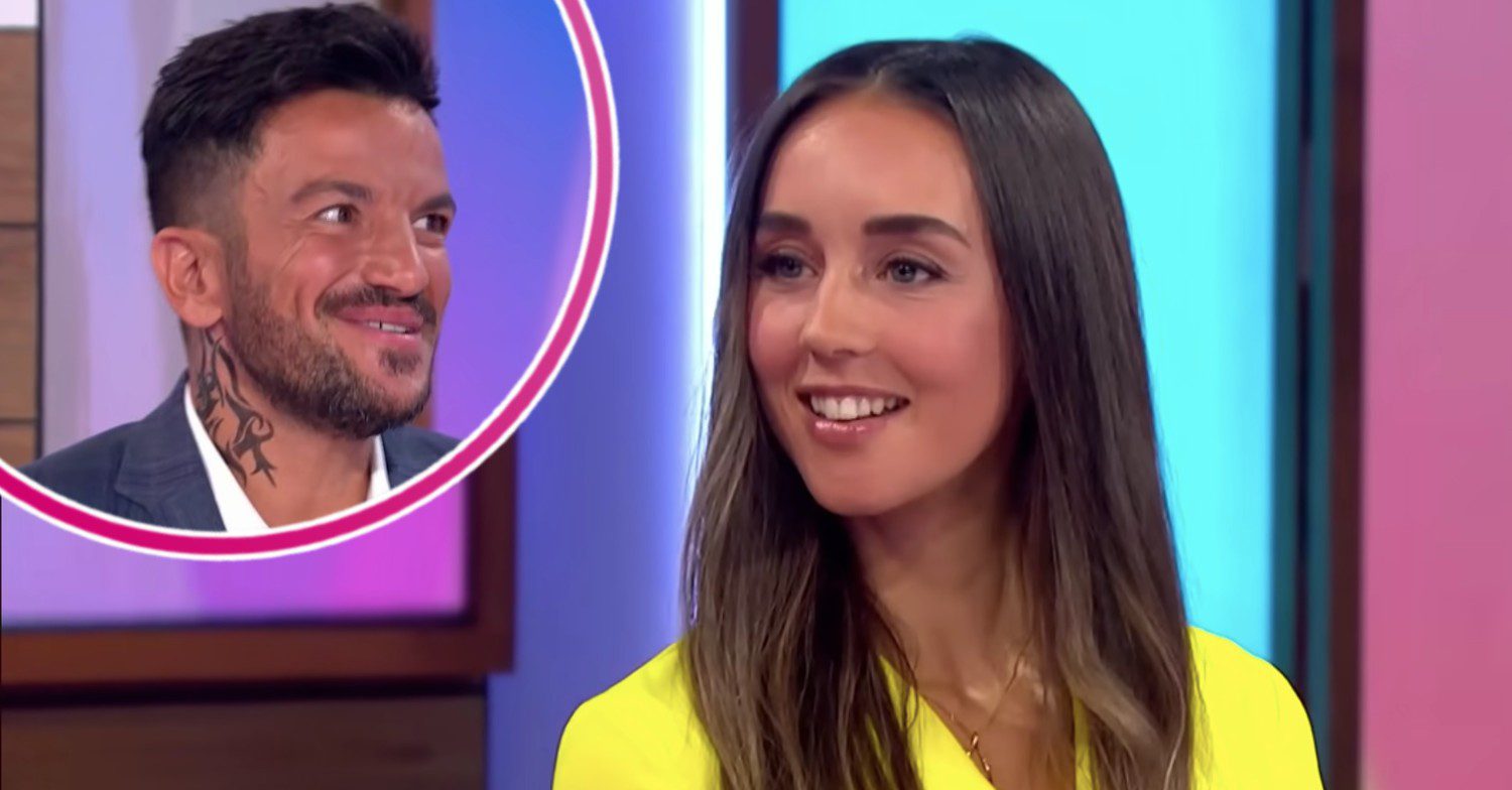 Peter Andre and Emily smiling