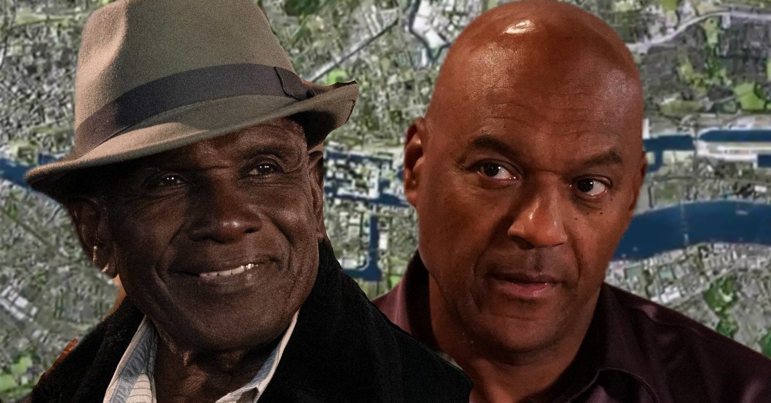 EastEnders' Patrick, George, the background of the Thames