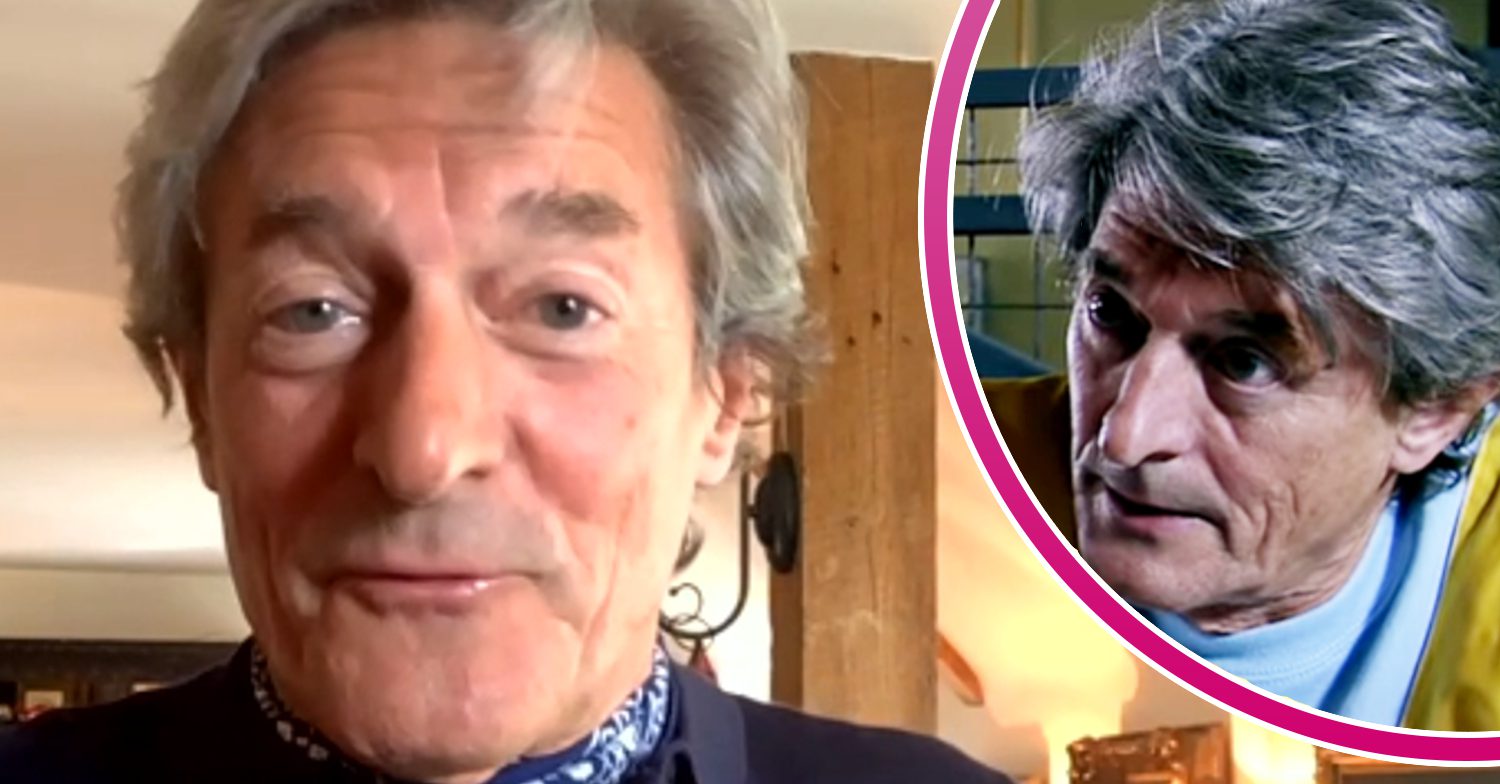 Nigel Havers, and in a bubble is Coronation Street's Lewis Archer