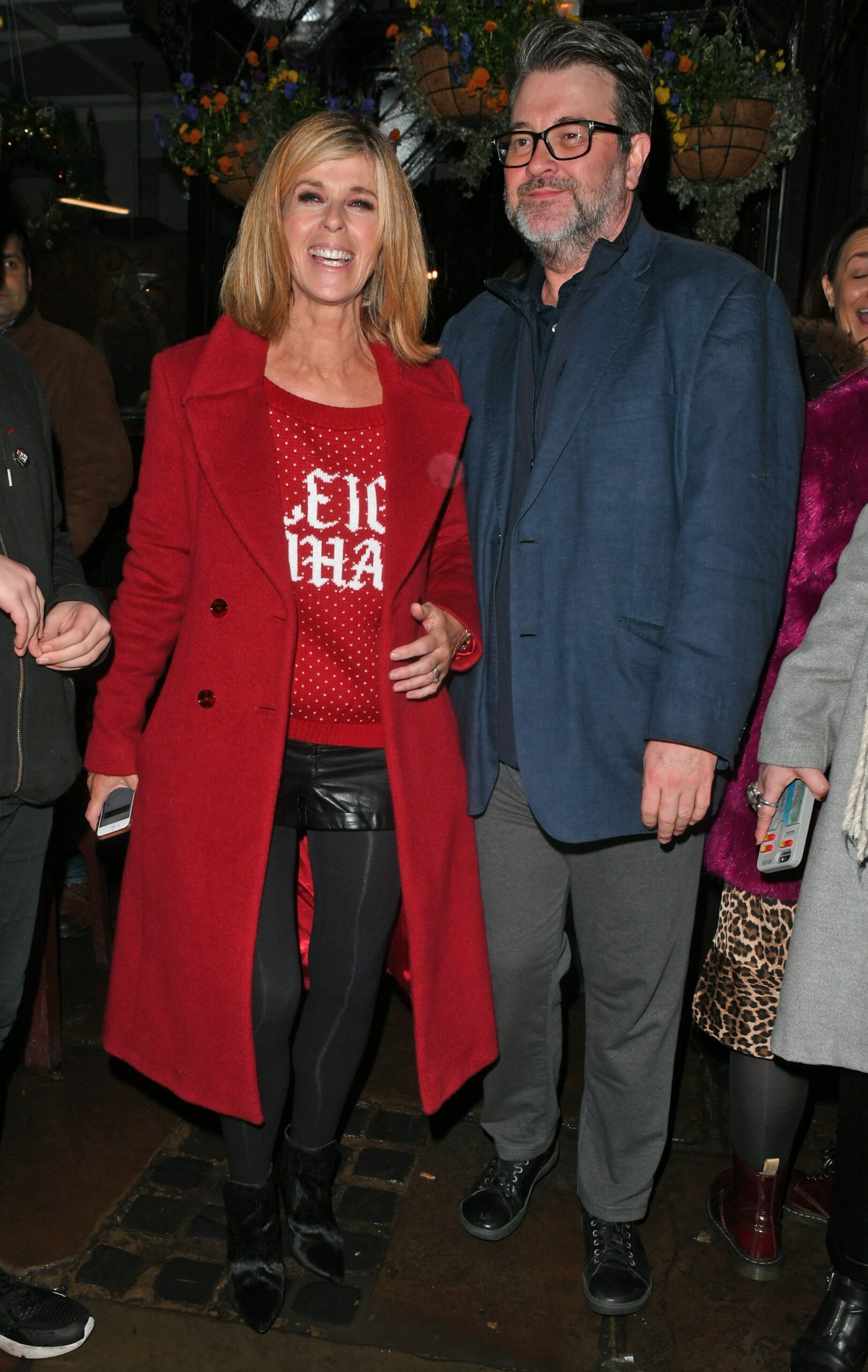 Kate Garraway and husband Derek on evening out