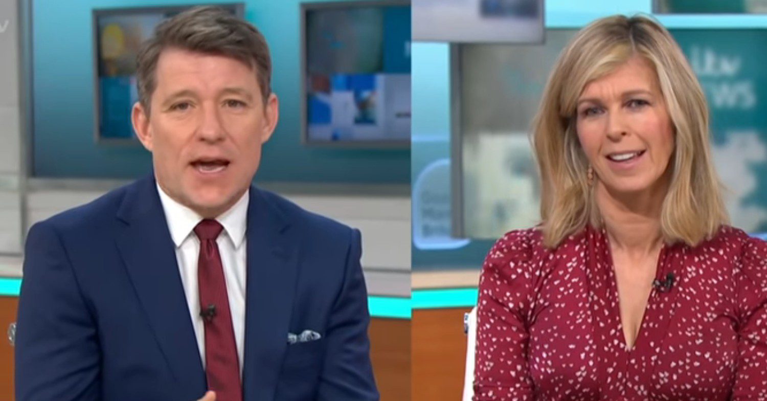Ben Shephard and Kate Garraway look serious as they host GMB together
