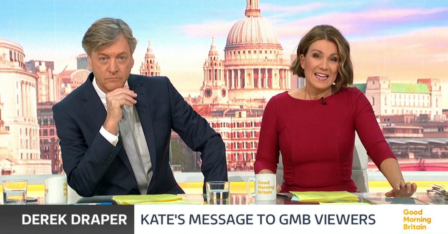 Richard Madeley Susanna Reid on Good Morning Britain