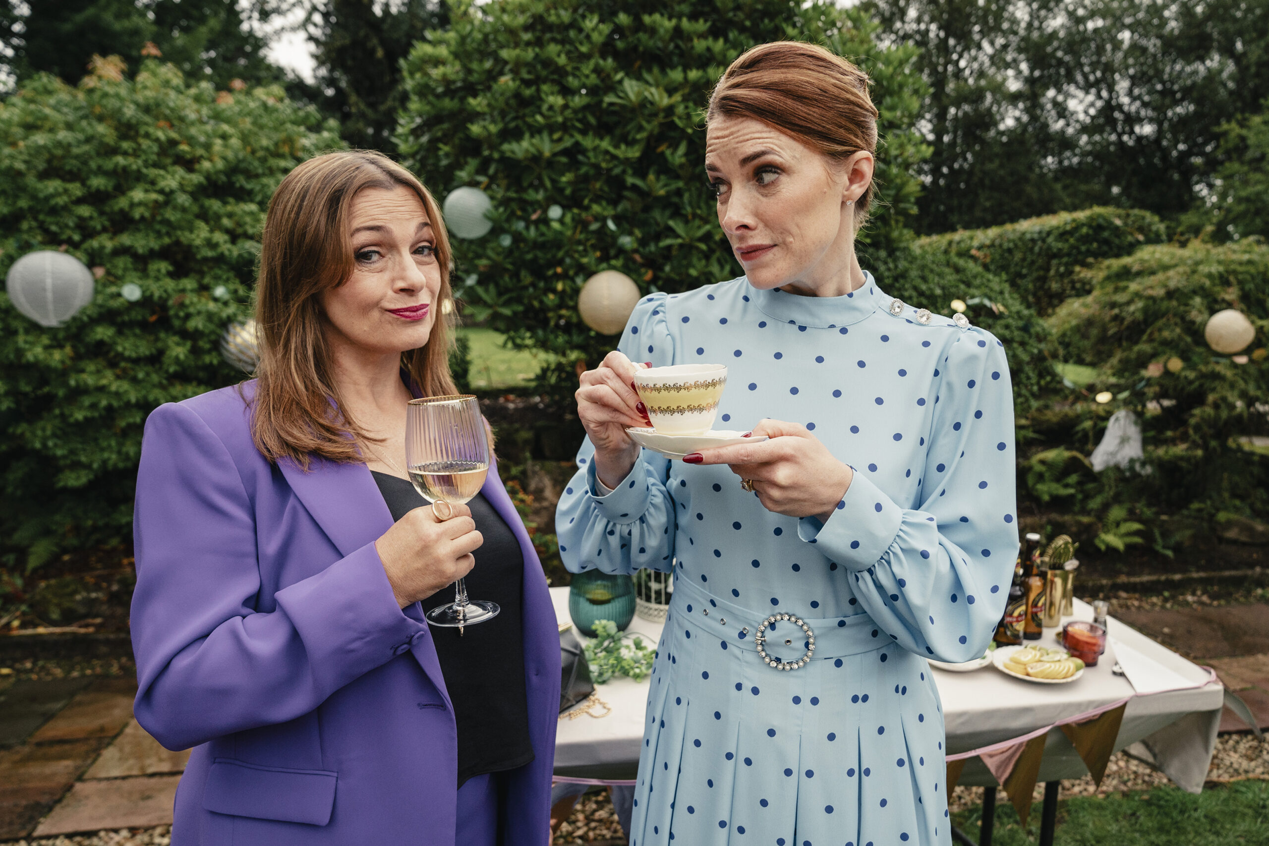 Simone Lahbib (left) in the Scotts for the BBC