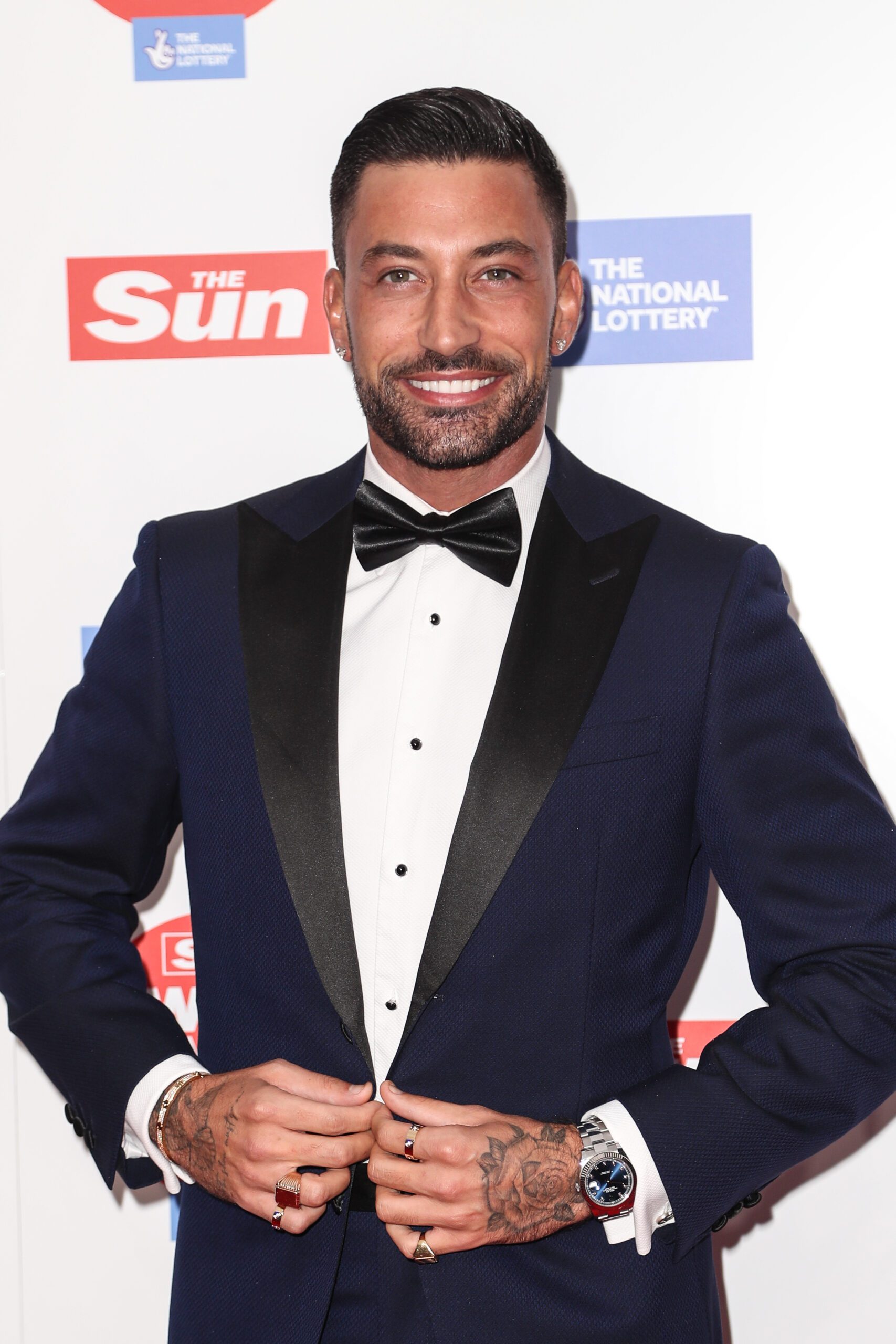 Giovanni Pernice attends The Sun's Who Cares Wins Awards at The Roundhouse in London