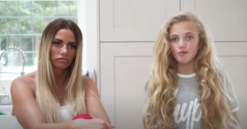 Princess and Katie Price talking about their dog's death