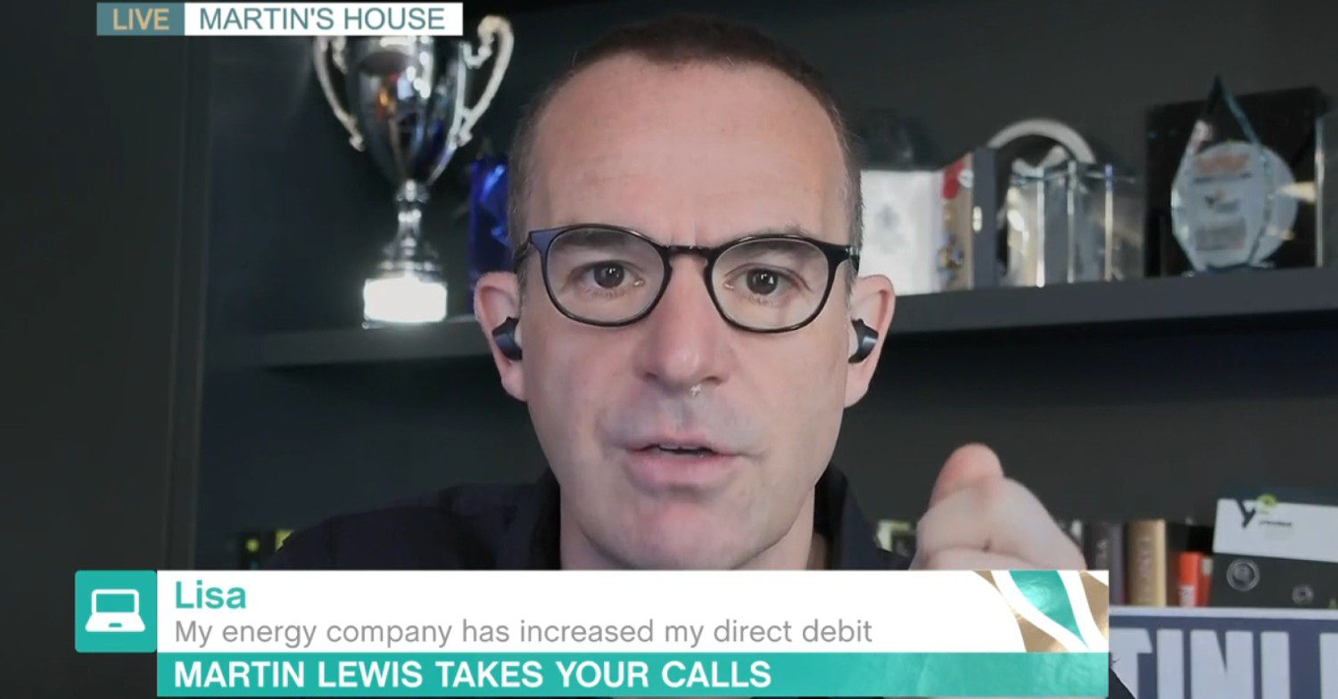 Martin Lewis talking on This Morning today