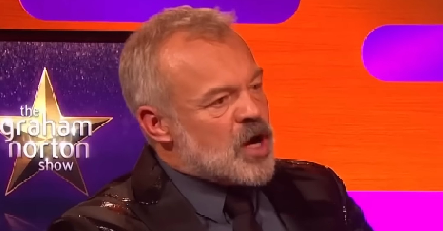 Graham Norton talking on his BBC show