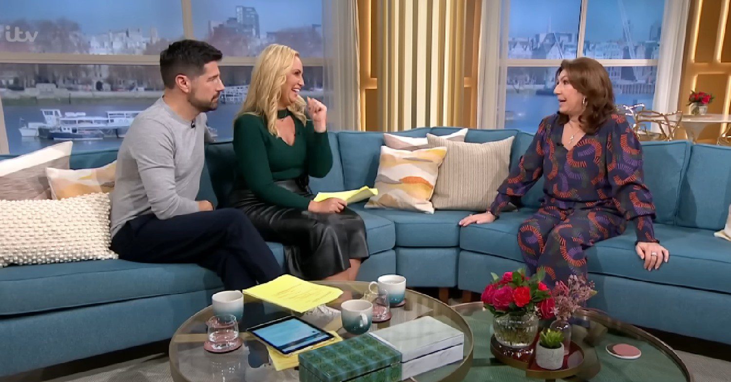 Jane McDonald speaking to Craig Doyle and Josie Gibson on This Morning