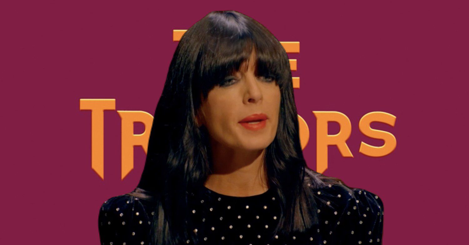 Claudia Winkleman and The Traitors 2 logo