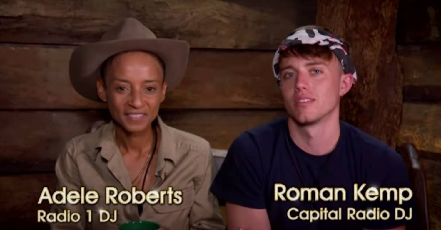 Adele Roberts alongside Roman Kemp in I'm A Celebrity