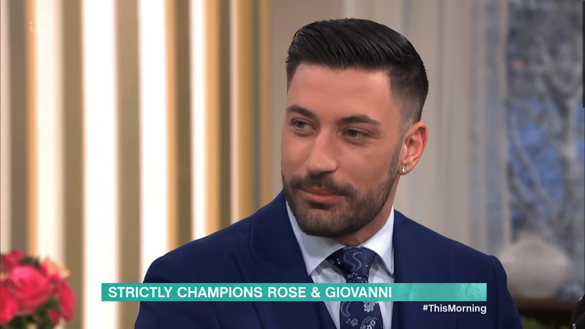 Giovanni Pernice during an interview on This Morning