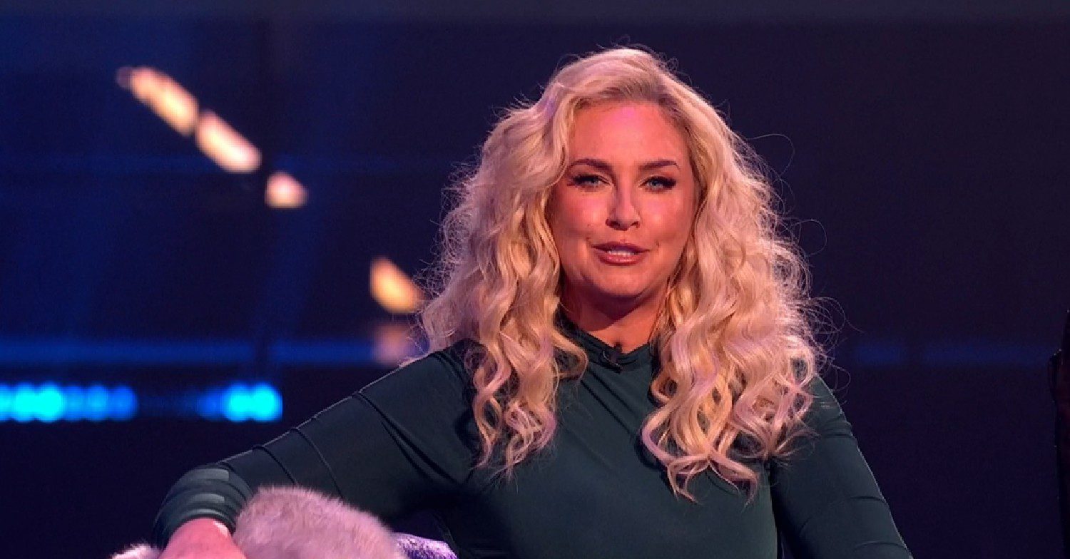 Josie Gibson presenting Dancing On Ice competition