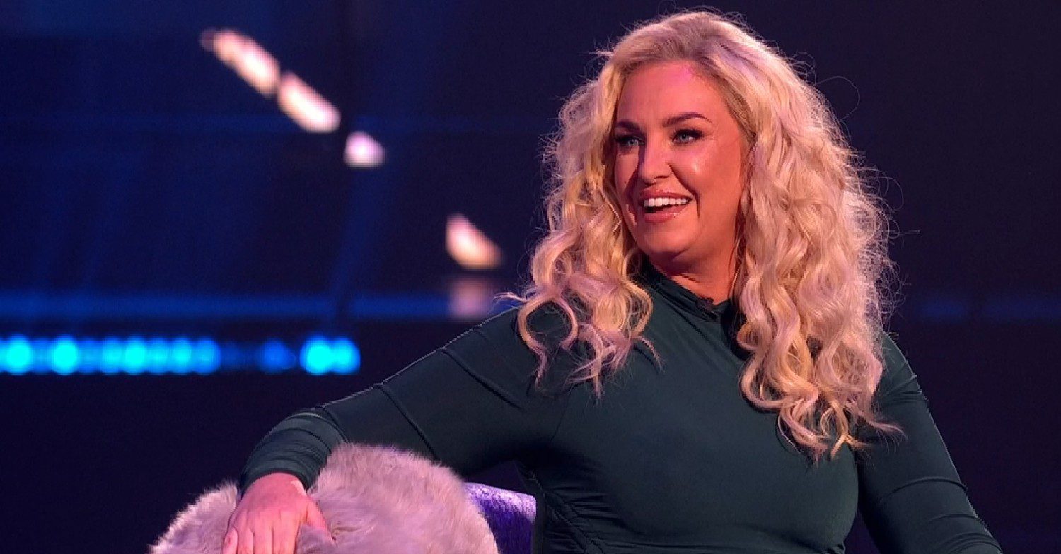 Josie Gibson smiling on Dancing On Ice
