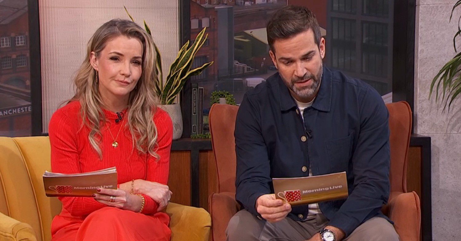 Helen Skelton and Gethin Jones on Morning Live