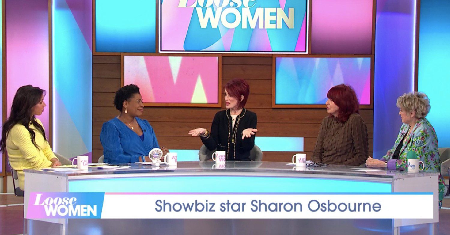 The Loose Women panel today with Sharon