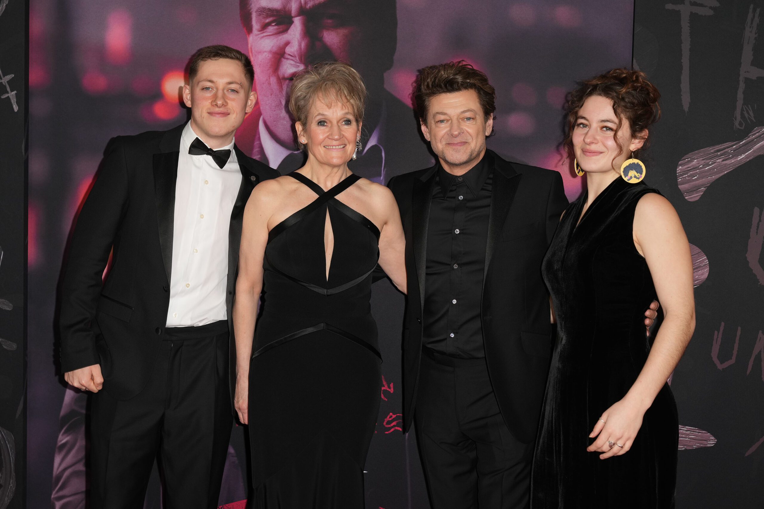 The Serkis-Ashbourne family at the 2022 New York Premiere Of 'The Batman'
