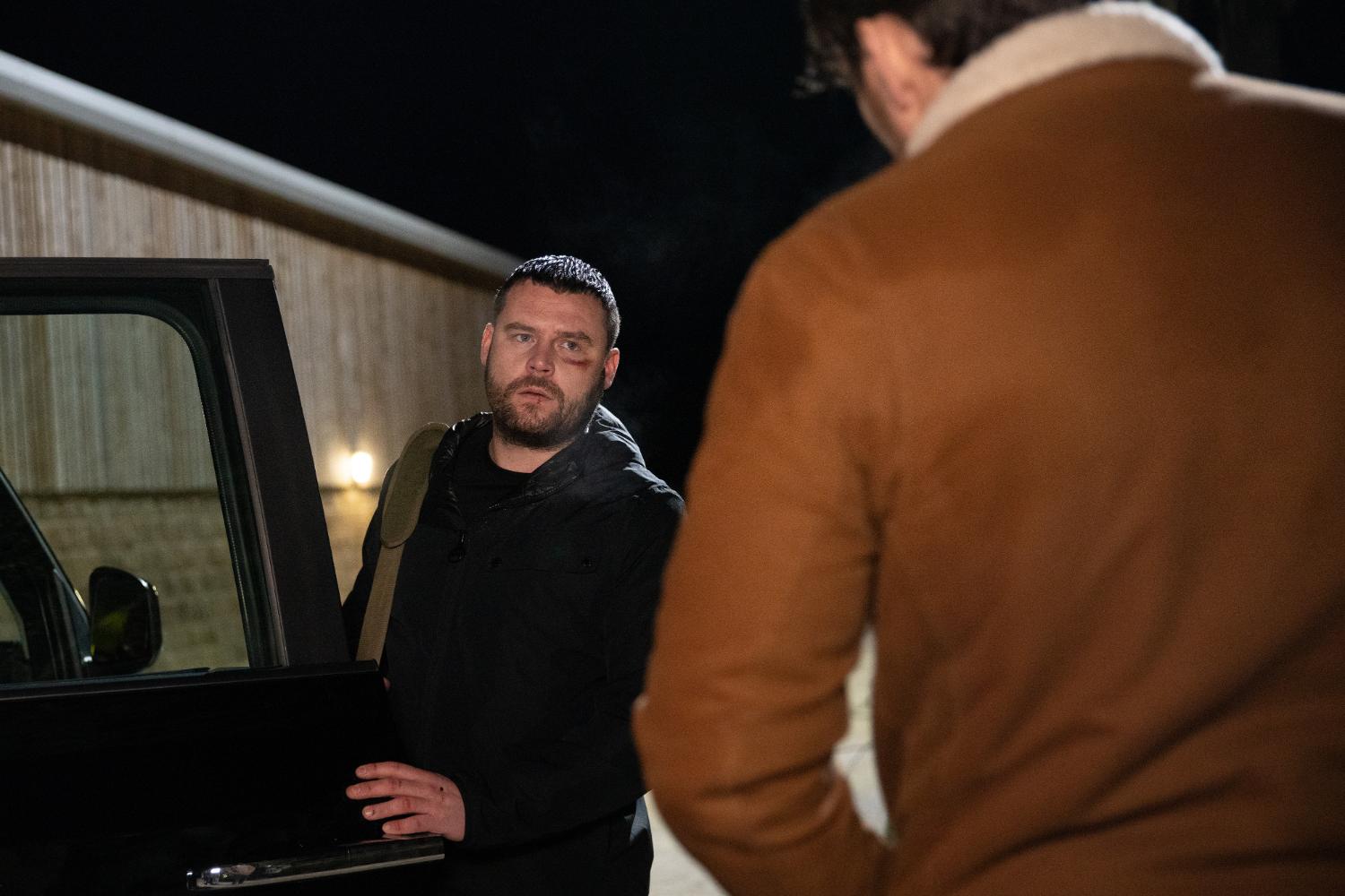 Emmerdale spoilers: Aaron tries to get in a car as Mack talks to him