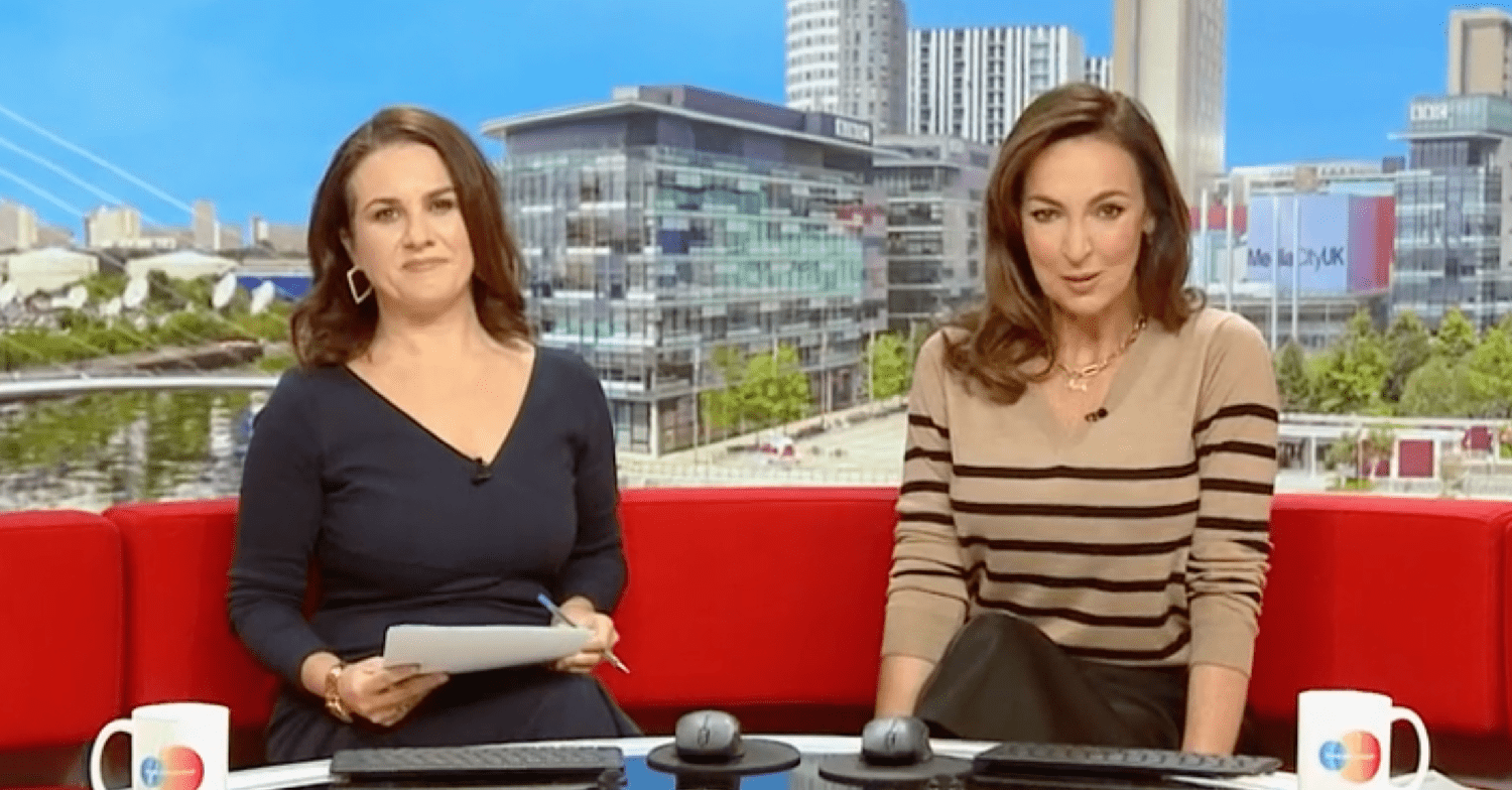 Nina Warhurst on BBC Breakfast with Sally Nugent