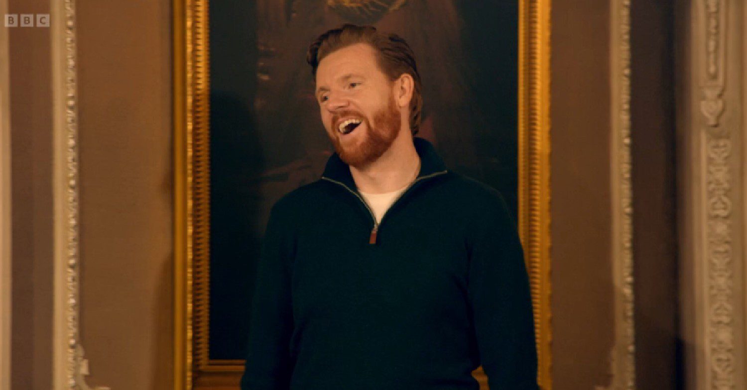 Paul smiling on The Traitors