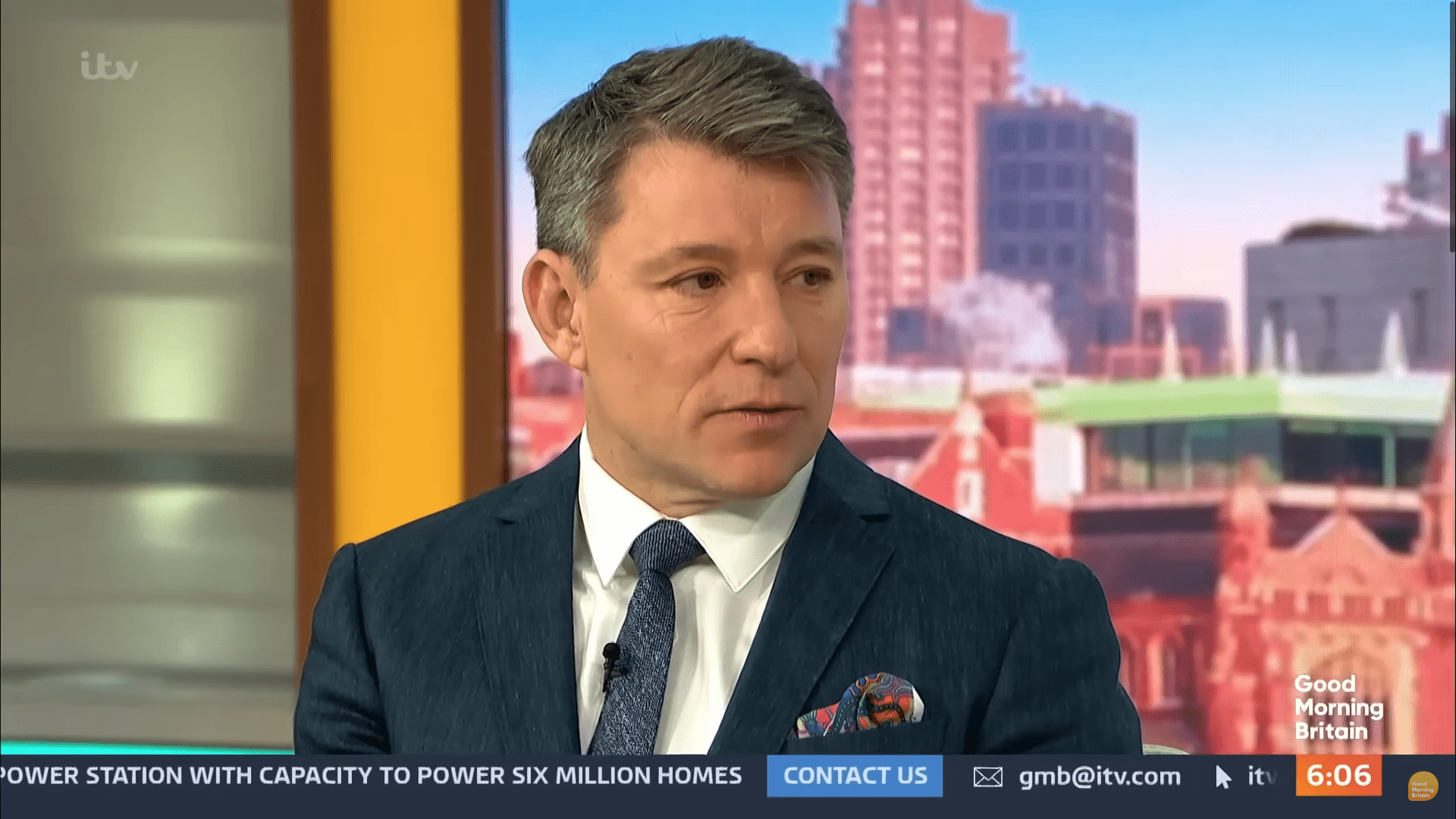 Ben Shephard presenting GMB