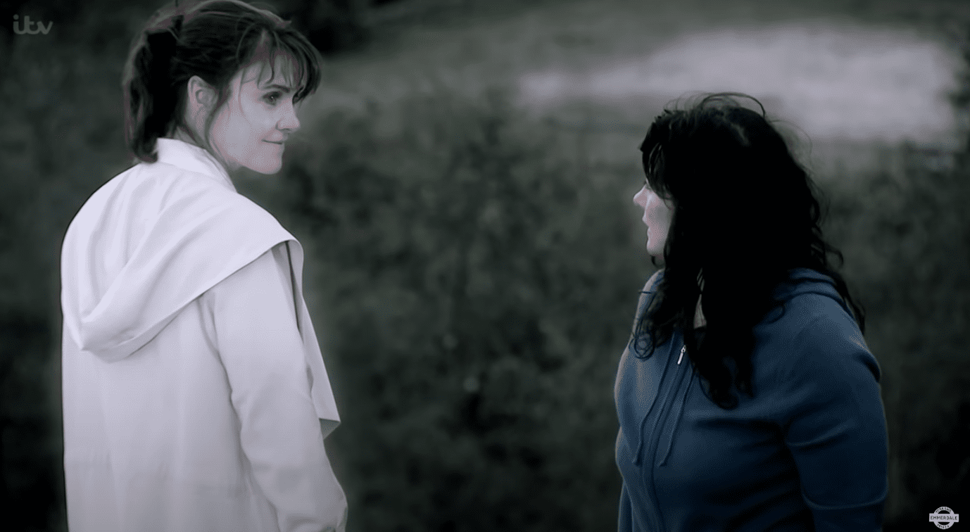 Emma Barton and Moira Dingle on the Hotton viaduct