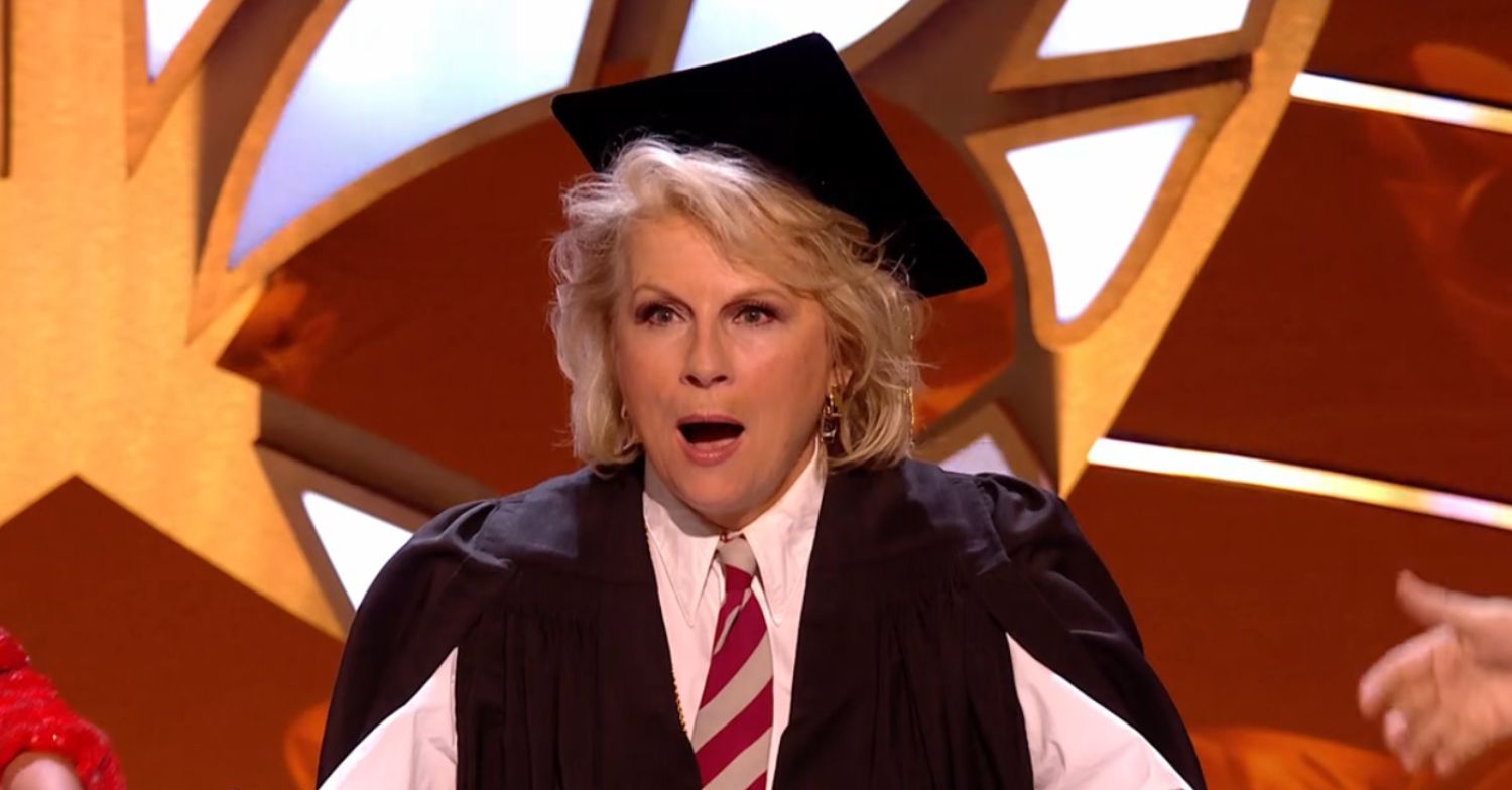 Jennifer Saunders shocked on The Masked Singer