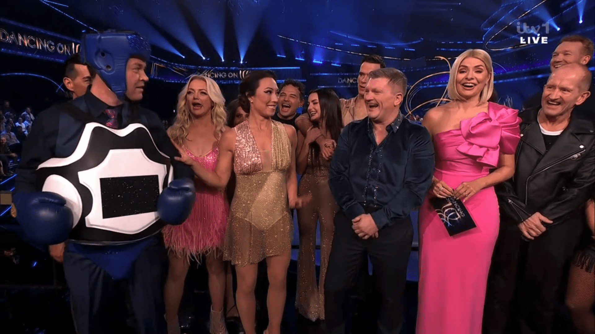 Stephen Mulhern in body amour on Dancing On Ice