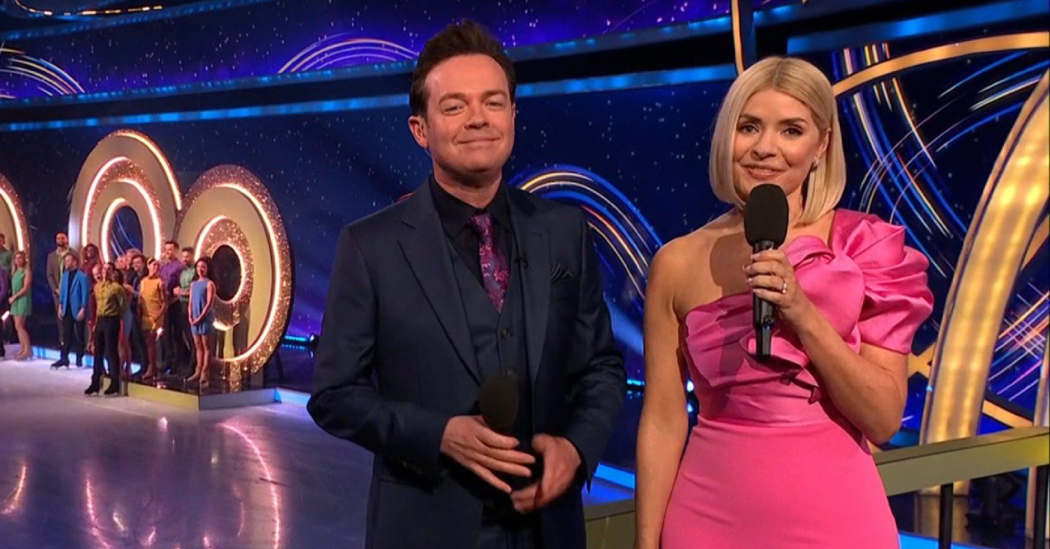 Stephen Mulhern and Holly Willoughby on Dancing On Ice