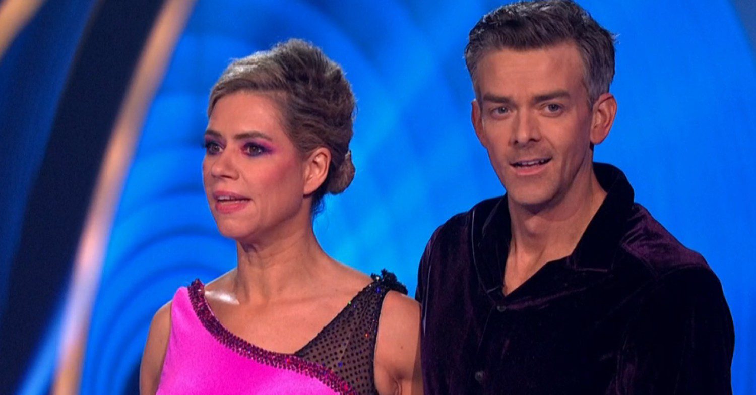 Lou Sanders and Brendyn Hatfield on Dancing On Ice