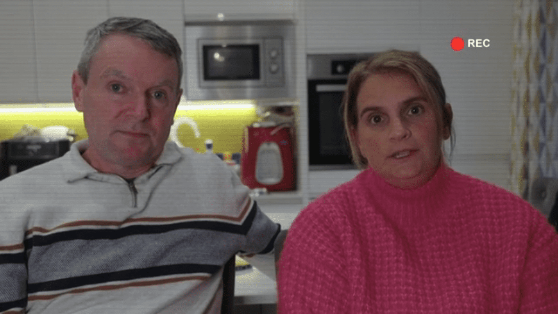 Noel and Sue Radford in their kitchen
