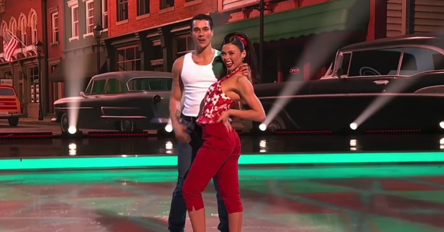 Vanessa Bauer and Miles on Dancing On Ice