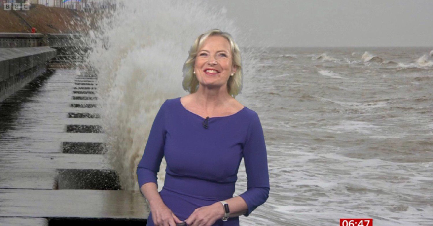Carol Kirkwood smiling on BBC Breakfast