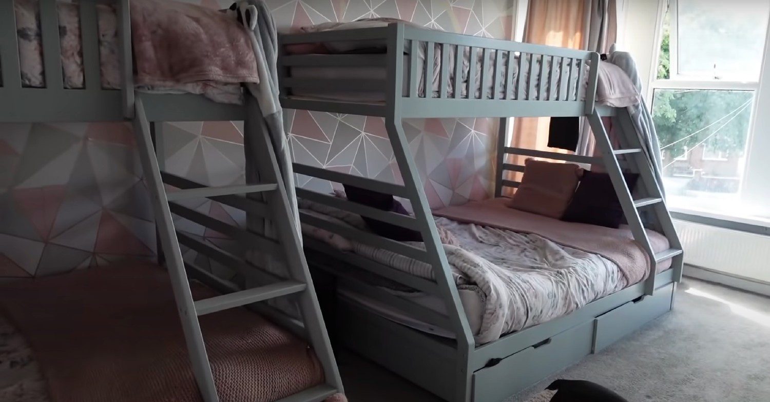 Bunk beds in the Radford house