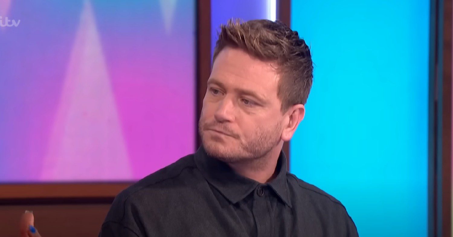 Matthew Wolfenden looking sombre on Loose Women