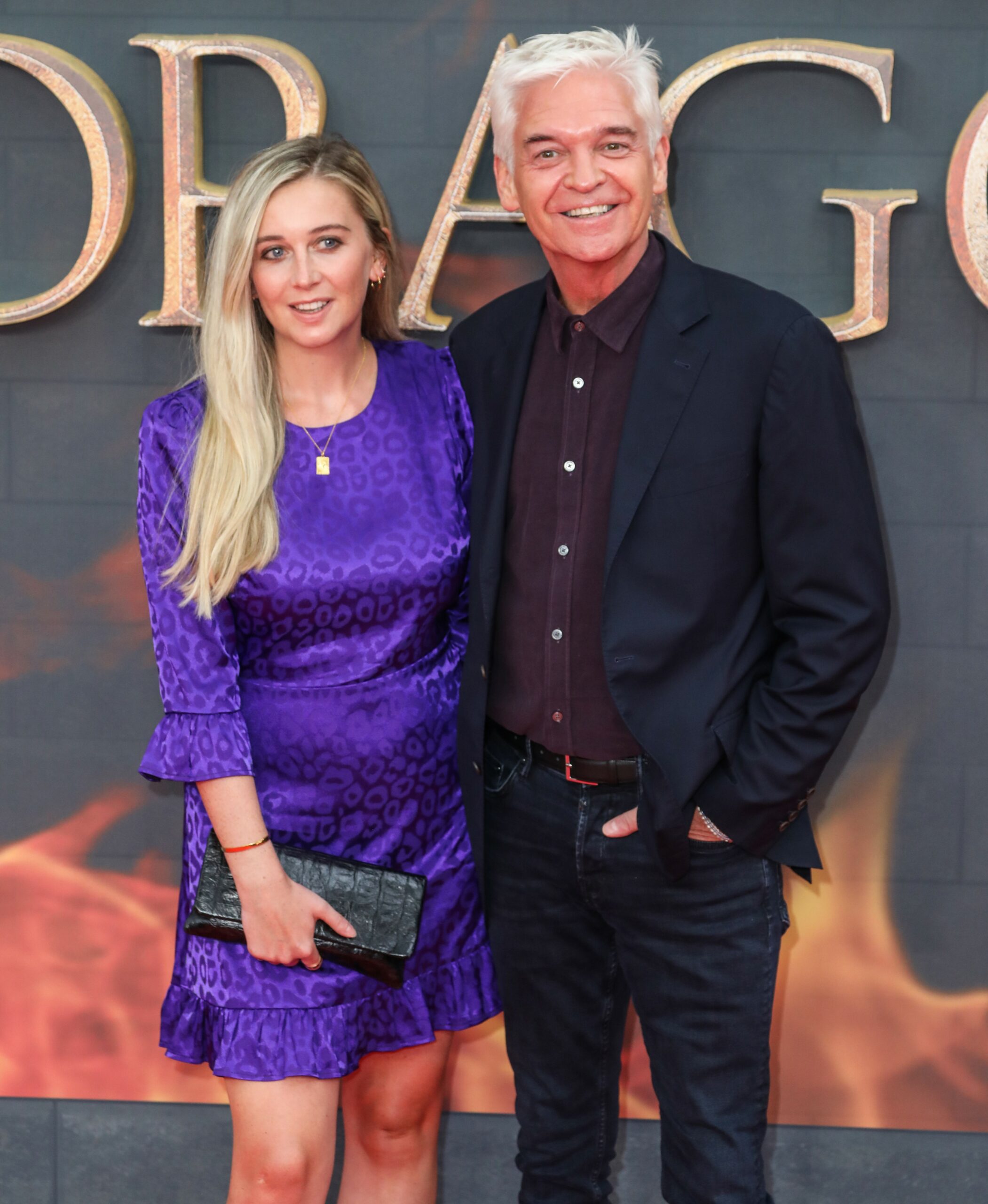 Phillip Schofield and daughter Molly at movie premiere