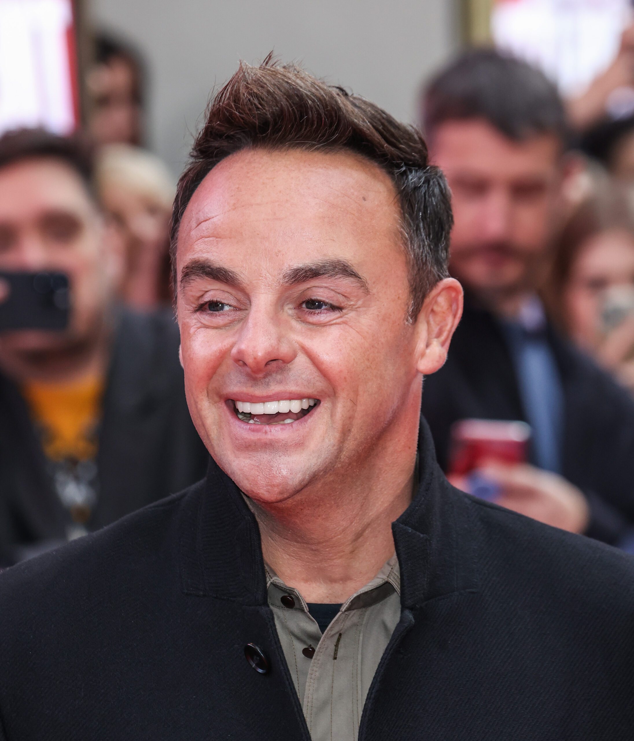 Ant McPartlin smiling on the rec carpet