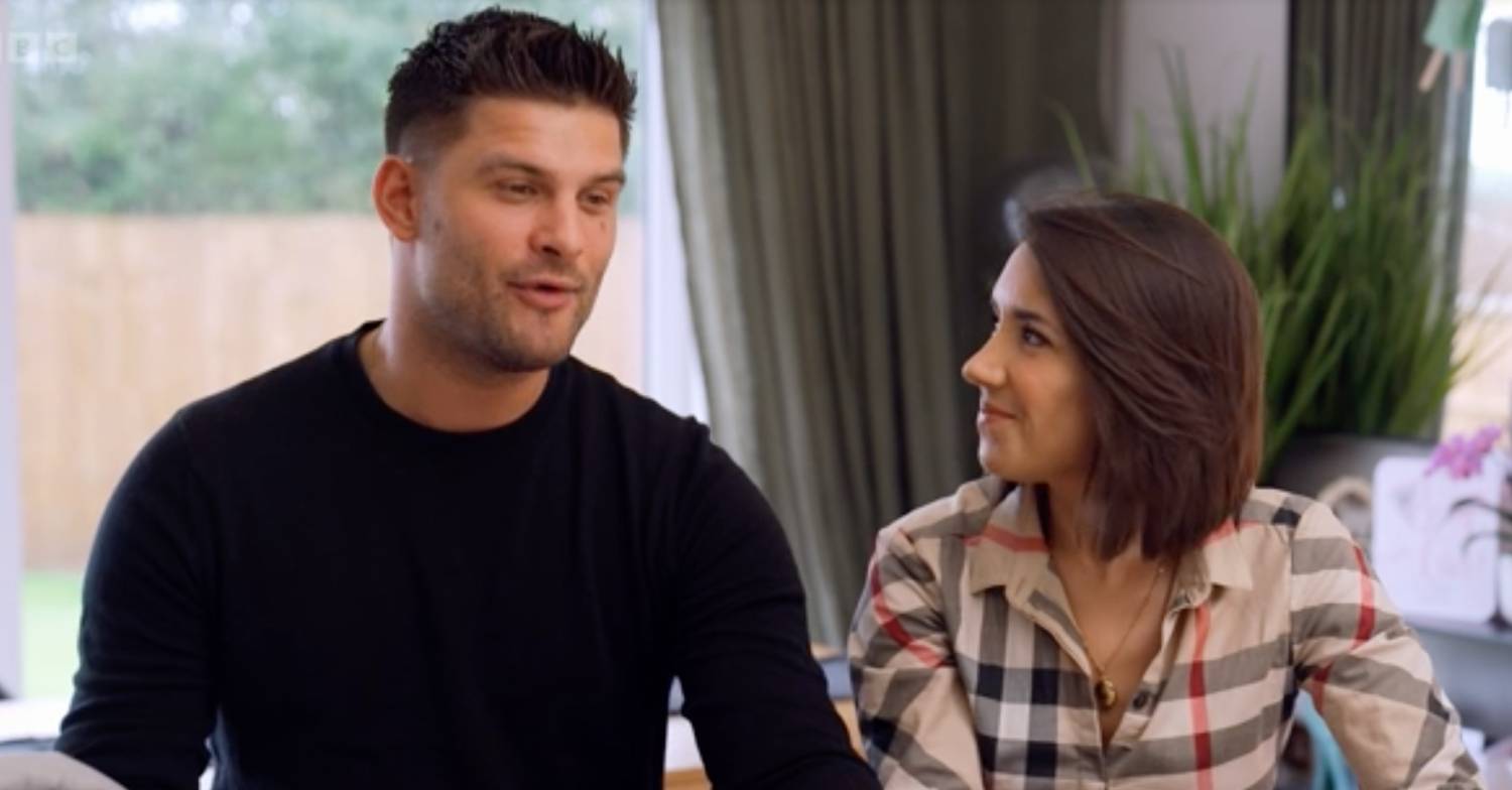 Janette Manrara looks at her husband Aljaz Skorjanec